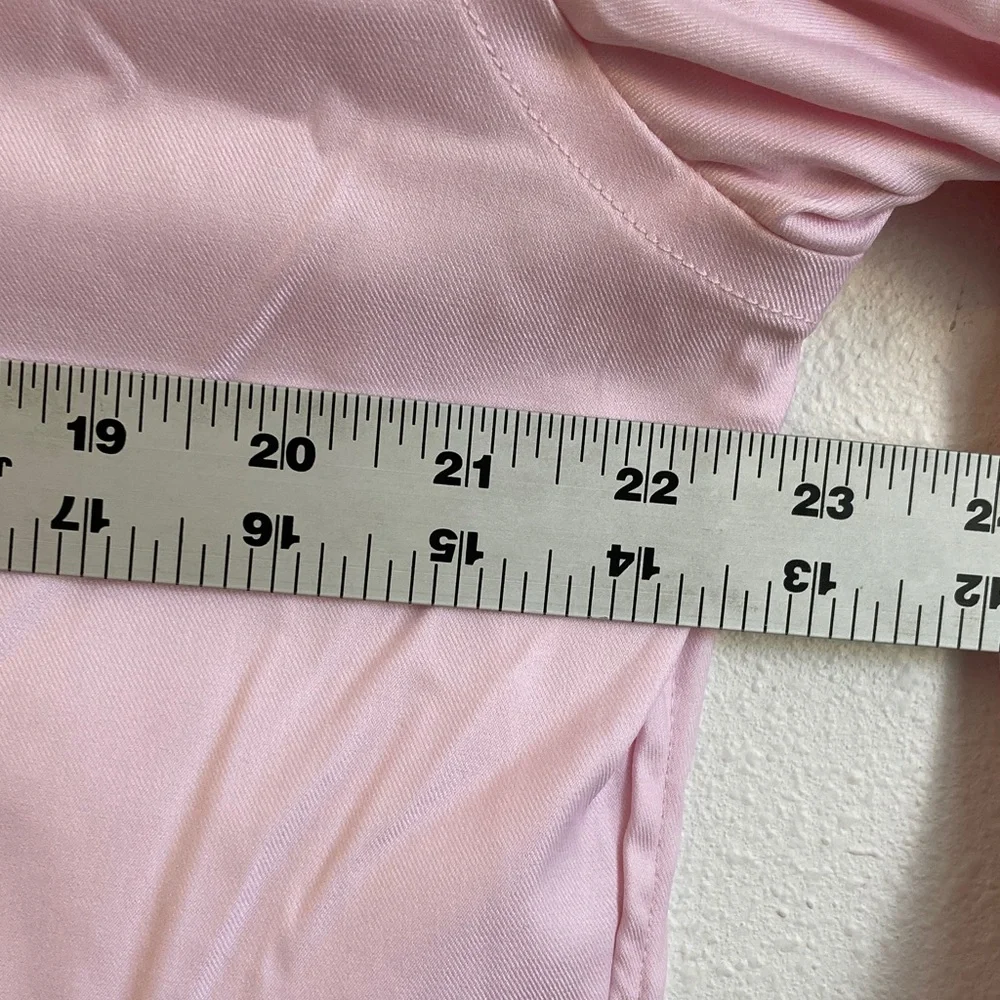 J. Crew Slim Bowery performance‎ stretch dress shirt spread collar Large Pink - Picture 2 of 6